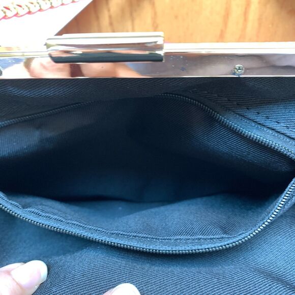 Fiordaliso Made In Italy Pink Leather Layered Clutch Crossbody Bag - Picture 16 of 16